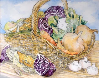 Légumes dans un panier, 2012